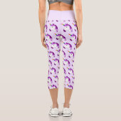 Einblenden von Design Sie wählen Hintergrundfarbe Capri Leggings (Rückseite)
