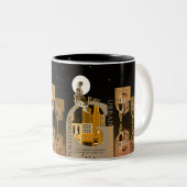 Einblicke in das Stadtleben Zweifarbige Tasse (VorderseiteRechts)