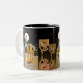Einblicke in das Stadtleben Zweifarbige Tasse (Vorderseite Links)