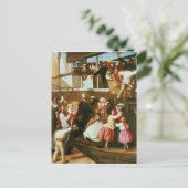 Einbootungsszene Postkarte (Stehend Vorderseite)