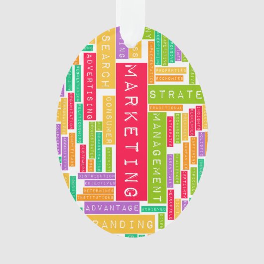 Einbrennen und Marketing als Geschäfts-Konzept Ornament (Vorderseite)