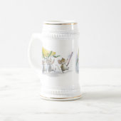 Einbringen des Weihnachtskäses Bierstein Bierglas (Vorderseite Links)