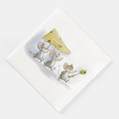 Einbringen in den Käse (mit Oliven) Papier Napkin Serviette (Ecke)