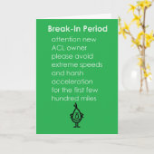 Einbruch eines lustigen ACL-Wiederaufbaugedichts Karte (Gelbe Blume)