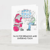 EINBRUCH FEIERTAGSKARTE (Vorderseite)