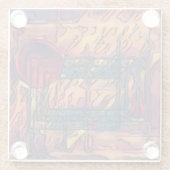 Einbruch Glasuntersetzer (Rückseite)