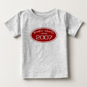 Einbruch-Herzen seit 2007 Baby T-shirt