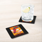 Eindecker-Plakat der Farman Rechteckiger Pappuntersetzer (Vor Ort)