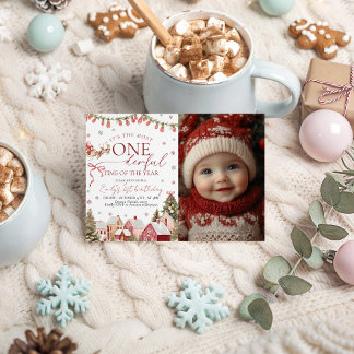 EINderful Weihnachts-Foto-Einladung Einladung