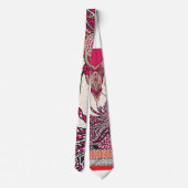 Eindesign-Schlips | Lebendige Paisley-Muster-Optik Krawatte (Rückseite)