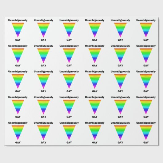 eindeutig schwul geschenkpapier (Flach)