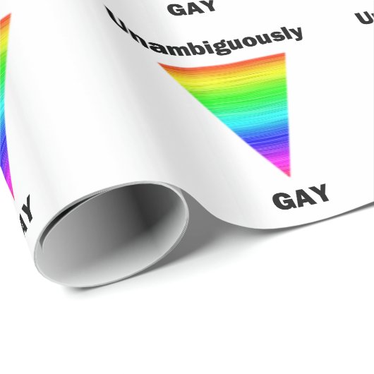 eindeutig schwul geschenkpapier (Rolleneckpunkt)