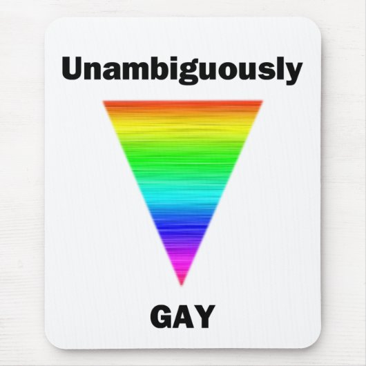 eindeutig schwul mousepad (Vorne)