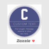 Eindeutige Bezeichnung und Monogramm-Vorlage | Mar Aufkleber (Blatt)