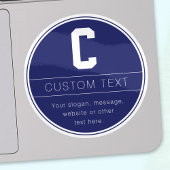 Eindeutige Bezeichnung und Monogramm-Vorlage | Mar Aufkleber