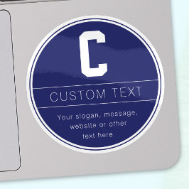 Eindeutige Bezeichnung und Monogramm-Vorlage | Mar Aufkleber