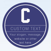 Eindeutige Bezeichnung und Monogramm-Vorlage | Mar Etiketten