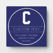 Eindeutige Bezeichnung und Monogramm-Vorlage | Mar Fotoplatte (Vorderseite)