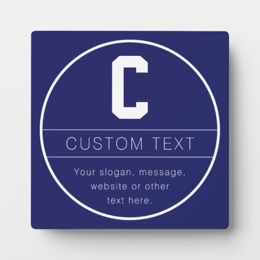 Eindeutige Bezeichnung und Monogramm-Vorlage | Mar Fotoplatte (Vorderseite)