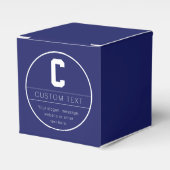 Eindeutige Bezeichnung und Monogramm-Vorlage | Mar Geschenkschachtel (Vorderseite)