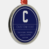 Eindeutige Bezeichnung und Monogramm-Vorlage | Mar Ornament Aus Metall (Rechts)