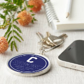 Eindeutige Bezeichnung und Monogramm-Vorlage | Mar Schlüsselanhänger (Seite)