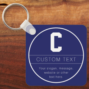 Eindeutige Bezeichnung und Monogramm-Vorlage   Mar Schlüsselanhänger