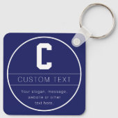 Eindeutige Bezeichnung und Monogramm-Vorlage | Mar Schlüsselanhänger (Rückseite)