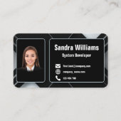 Eindeutige geometrische Visitenkarte 5 (Vorderseite)