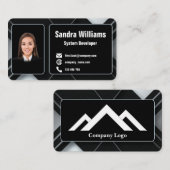 Eindeutige geometrische Visitenkarte 5 (Vorne/Hinten)