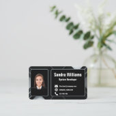 Eindeutige geometrische Visitenkarte 5 (Stehend Vorderseite)