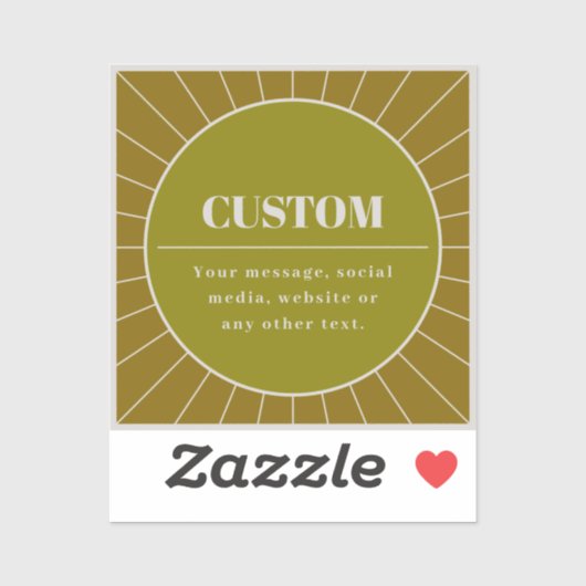 Eindeutige Vorlage für das Editierbare Retro-Desig Aufkleber (Blatt)