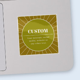 Eindeutige Vorlage für das Editierbare Retro-Desig Aufkleber