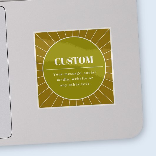 Eindeutige Vorlage für das Editierbare Retro-Desig Aufkleber