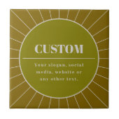 Eindeutige Vorlage für das Editierbare Retro-Desig Fliese (Vorderseite)