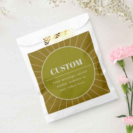 Eindeutige Vorlage für das Editierbare Retro-Desig Geschenktütchen (Versiegelt)