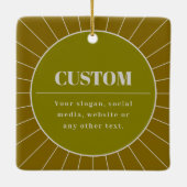 Eindeutige Vorlage für das Editierbare Retro-Desig Keramikornament (Rückseite)