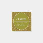 Eindeutige Vorlage für das Editierbare Retro-Desig Post-it Klebezettel (Vorderseite)