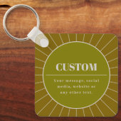 Eindeutige Vorlage für das Editierbare Retro-Desig Schlüsselanhänger (Vorderseite)