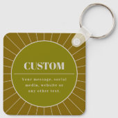 Eindeutige Vorlage für das Editierbare Retro-Desig Schlüsselanhänger (Rückseite)