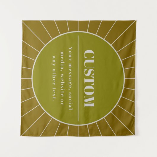 Eindeutige Vorlage für das Editierbare Retro-Desig Wandteppich (Vorderseite (Horizontal))