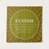 Eindeutige Vorlage für das Editierbare Retro-Desig Wandteppich (Vorderseite)