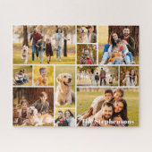 Eindeutiger 12 Name oder Text der Fotocollage Puzzle (Horizontal)