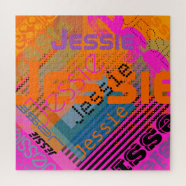 Eindeutiger benutzerdefinierbarer Name | Spaß farb Puzzle