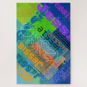 Eindeutiger benutzerdefinierbarer Name | Spaß farb Puzzle (Vertikal)