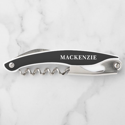 Eindeutiger Name eines personalisierten Kellnermesser (Rückseite)