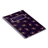 Eindeutiger Name Rosa Lila Rose Journal Notizblock (Rechte Seite)