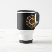 Eindeutiges goldenes Mandala-Design-95747 Reisebecher (VorderseiteRechts)