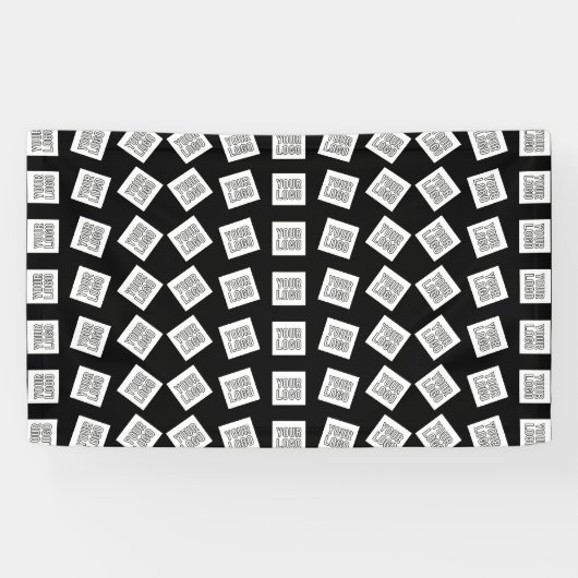 Eindeutiges Logo oder Bildmuster | Schwarz (bearbe Banner (Horizontal)