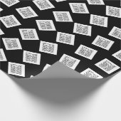 Eindeutiges Logo oder Bildmuster | Schwarz (bearbe Geschenkpapier (Ecke)